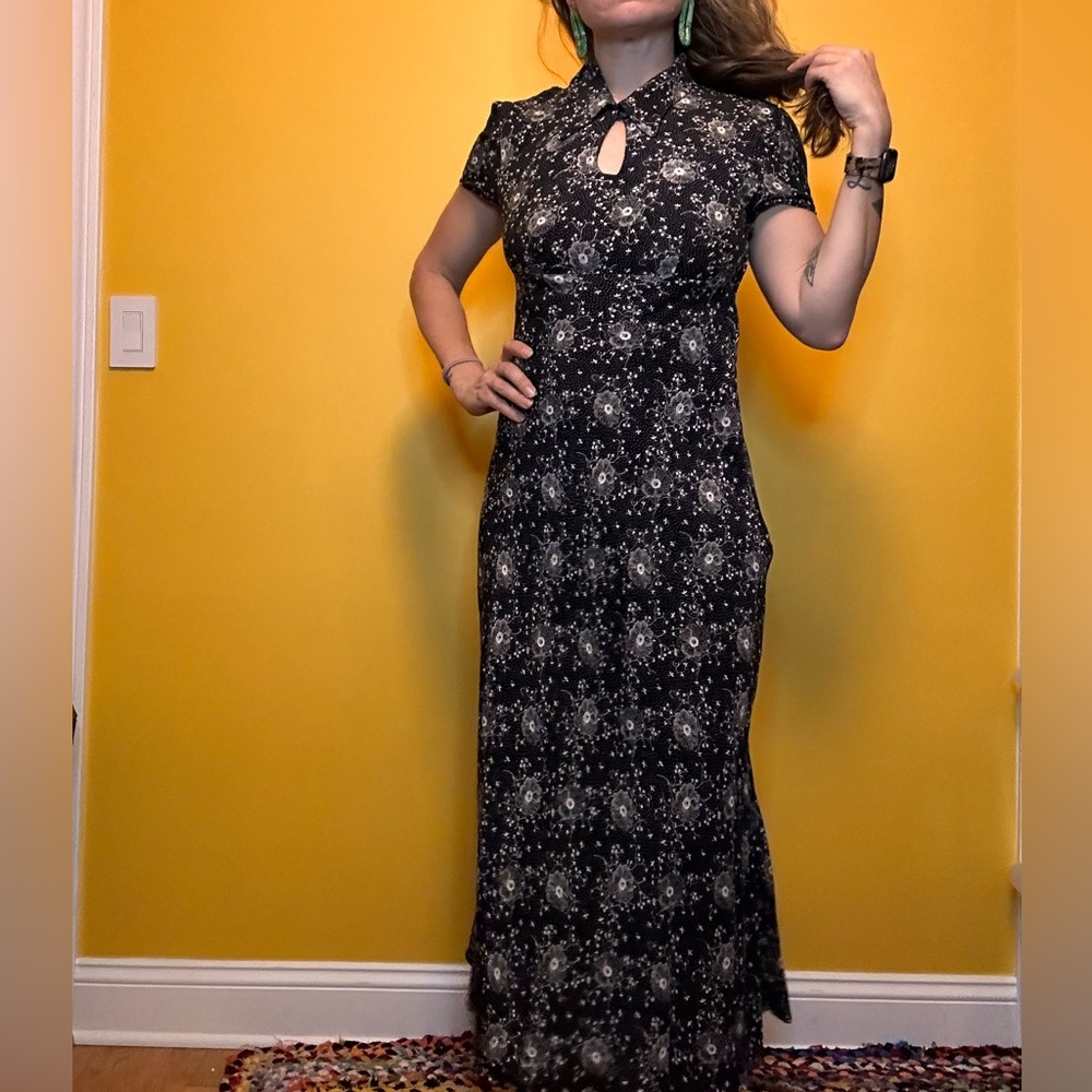 ✨1960s Vintage Floral Maxi Dress✨